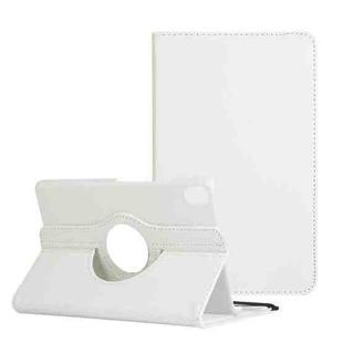 For Lenovo Legion Y700 Litchi Texture 360 Degrees Rotation Leather Tablet Case with Holder(White)