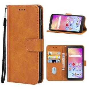 For TCL A3 A509DL / A30 Leather Phone Case(Brown)