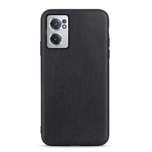 For OnePlus Nord CE 2 5G Sheep Texture Genuine Leather Shockproof Phone Case(Black)