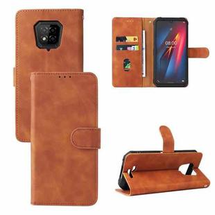 For Ulefone Armor 8 Skin Feel Magnetic Buckle Calf Texture Leather Phone Case(Brown)