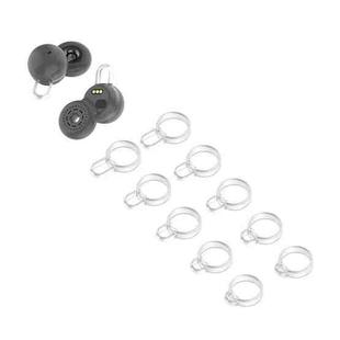 5 Pairs Non-Slip Silicone Earphone Ferrule Set for Sony LinkBuds Ear Cap(White)