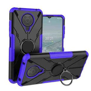 For Nokia G10 / G20 Armor Bear Shockproof PC + TPU Phone Protective Case with Ring Holder(Purple)