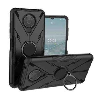 For Nokia G10 / G20 Armor Bear Shockproof PC + TPU Phone Protective Case with Ring Holder(Black)