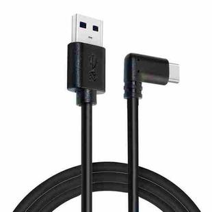 USB Male to USB 3.2 Gen1 Type-C Elbow VR Link Cable For Oculus Quest 1 / 2, Cable Length:5m(Black)