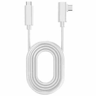 USB 3.2 Gen1 Type-C to USB 3.2 Gen1 Type-C Elbow VR Link Cable For Oculus Quest 1 / 2, Cable Length:5m(White)