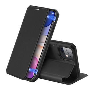 For iPhone 11 iPhone 11 DUX DUCIS Skin X Series PU + TPU Horizontal Flip Leather Case with Holder & Card Slots(Black)