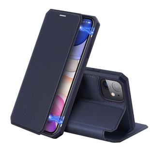 For iPhone 11 iPhone 11 DUX DUCIS Skin X Series PU + TPU Horizontal Flip Leather Case with Holder & Card Slots(Blue)