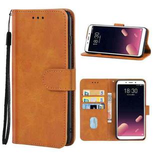 Leather Phone Case For Meizu Meilan S6(Brown)