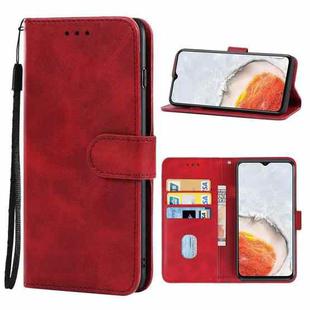 Leather Phone Case For vivo iQOO U5x(Red)