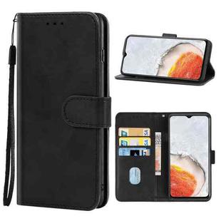 Leather Phone Case For vivo iQOO U5x(Black)