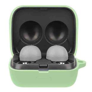 Solid Color Earphone Protective Case For Sony LinkBuds(Matcha Green)