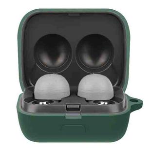 Solid Color Earphone Protective Case For Sony LinkBuds(Dark Green)