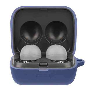 Solid Color Earphone Protective Case For Sony LinkBuds(Navy Blue)