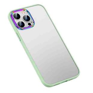 For iPhone 13 Pro Colorful Metal Lens Ring Matte PC + TPU Phone Case For  iPhone 13 Pro(Green)