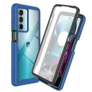 For Motorola Moto G200 5G Starry Sky Full Body Hybrid Shockproof Phone Case (Royal Blue)