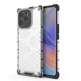 For Honor 60 SE 5G Shockproof Honeycomb PC + TPU Phone Case(White)