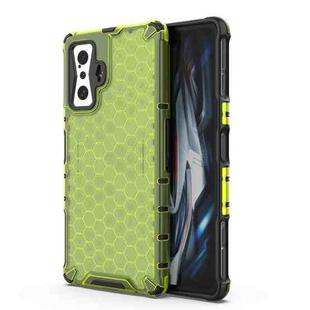 For Xiaomi Redmi K50 Gaming Shockproof Honeycomb PC + TPU Case(Green)
