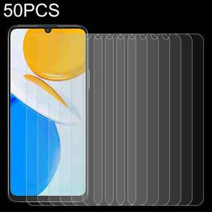 For Honor X7 50 PCS 0.26mm 9H 2.5D Tempered Glass Film