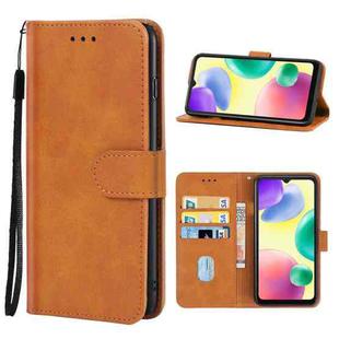 Leather Phone Case For Xiaomi Redmi 10A(Brown)