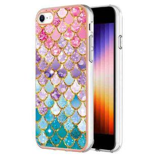 For iPhone SE 2022 / SE 2020 / 8 / 7 Electroplating IMD TPU Phone Case(Colorful Scales)