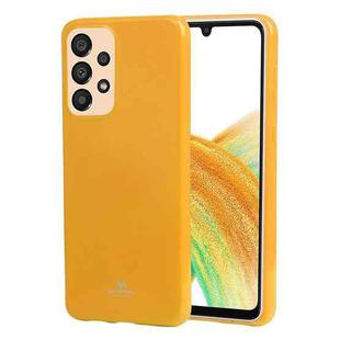 For Samsung Galaxy A33 5G GOOSPERY PEARL JELLY Shockproof TPU Phone Case(Yellow)