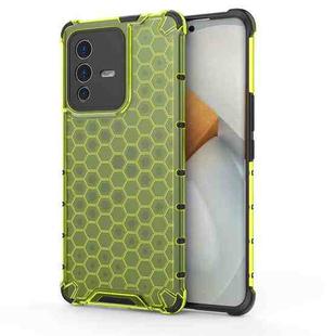 For vivo S12 Pro Shockproof Honeycomb PC + TPU Phone Case(Green)