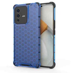 For vivo S12 Pro Shockproof Honeycomb PC + TPU Phone Case(Blue)