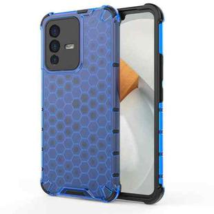 For vivo S12 / V23 5G Shockproof Honeycomb PC + TPU Phone Case(Blue)