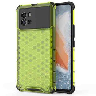 For vivo iQOO 9 Shockproof Honeycomb PC + TPU Phone Case(Green)