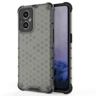 For OnePlus Nord N20 5G Shockproof Honeycomb PC + TPU Phone Case(Black)