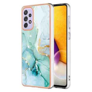 For Samsung Galaxy A23 4G / 5G Electroplating Marble Pattern Dual-side IMD TPU Phone Case(Green 003)