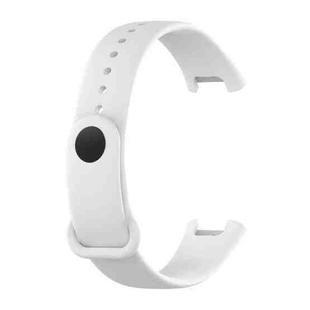 For Xiaomi Redmi Band Pro Solid Color Silicone Watch Band(White)