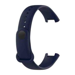 For Xiaomi Redmi Band Pro Solid Color Silicone Watch Band(Ink Blue)