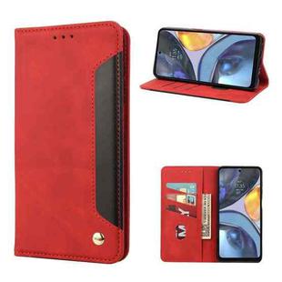 For Motorola Moto G22 Skin Feel Splicing Leather Phone Case(Red)