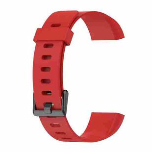 For Realme Band RMA199 Solid Color Silicone Watch Band(Red)