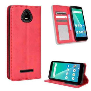 For Schok Volt SV55 / SV55216 Magnetic Buckle Retro Texture Leather Phone Case(Red)