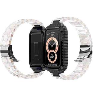 For Huawei Band 6 / Honor Band 6 Stainless Steel Watch Band(Transparent)