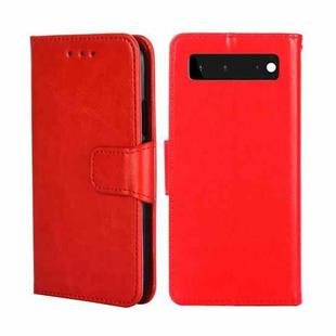 For Google Pixel 6 Crystal Texture Leather Phone Case(Red)