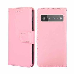 For Google Pixel 6 Pro Crystal Texture Leather Phone Case(Pink)