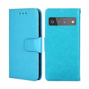 For Google Pixel 6 Pro Crystal Texture Leather Phone Case(Light Blue)