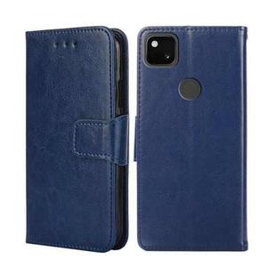 For Google Pixel 5 Crystal Texture Leather Phone Case(Royal Blue)