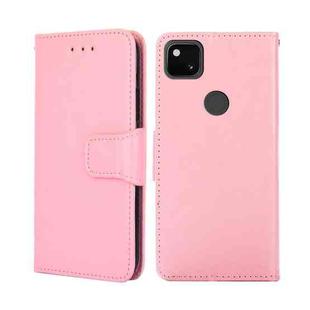 For Google Pixel 5 Crystal Texture Leather Phone Case(Pink)