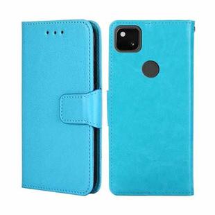 For Google Pixel 5 Crystal Texture Leather Phone Case(Light Blue)