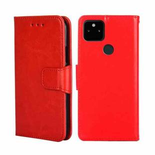 For Google Pixel 5A Crystal Texture Leather Phone Case(Red)