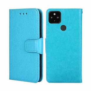 For Google Pixel 5 XL 5G / Pixel 4A  5GCrystal Texture Leather Phone Case(Light Blue)