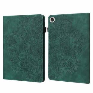 For Huawei Enjoy Tablet 2 10.1 inch Peacock Embossed Pattern TPU + PU Leather Tablet Case(Green)