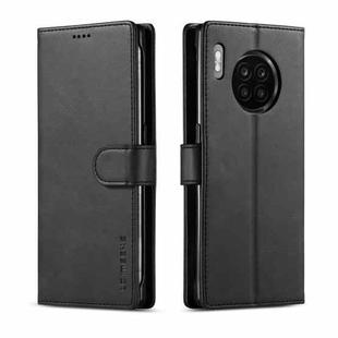 For Honor 50 Lite LC.IMEEKE Calf Texture Flip Leather Phone Case(Black)