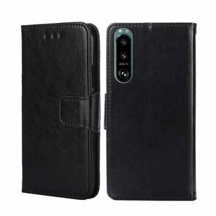 For Sony Xperia 5 III Crystal Texture Leather Phone Case(Black)