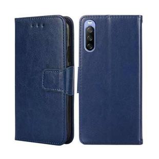 For Sony Xperia 10 III Crystal Texture Leather Phone Case(Royal Blue)