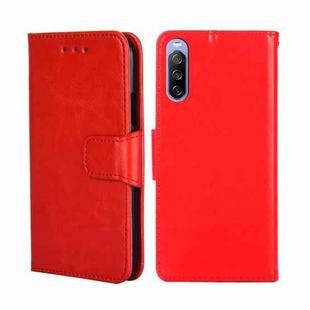 For Sony Xperia 10 III Crystal Texture Leather Phone Case(Red)